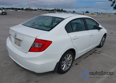 2012 Honda Civic Ex z USA, uszkodzony, nr VIN 2HGFB2F80CH305707